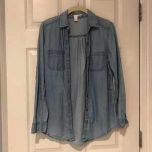 light denim blouse